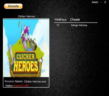 Clicker Heroes trainer