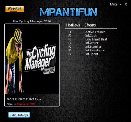 Pro Cycling Manager 2016 trainer