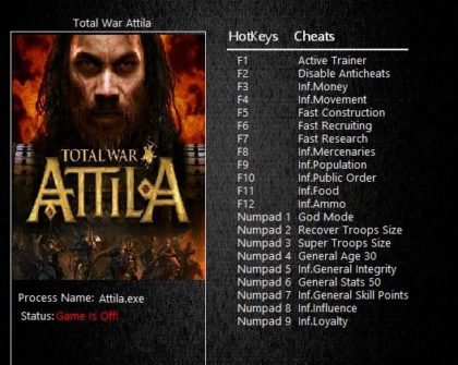 Cheats e Trainers para Total War: ATTILA no PC - WeMod